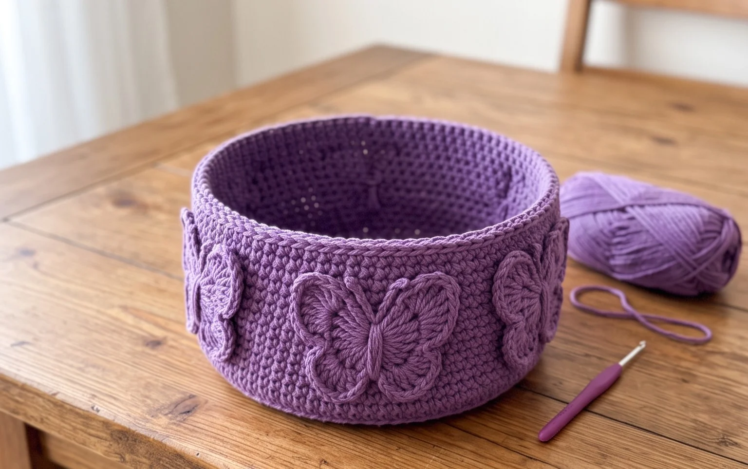 Easy Crochet Butterfly Basket Pattern: Step-by-Step Guide