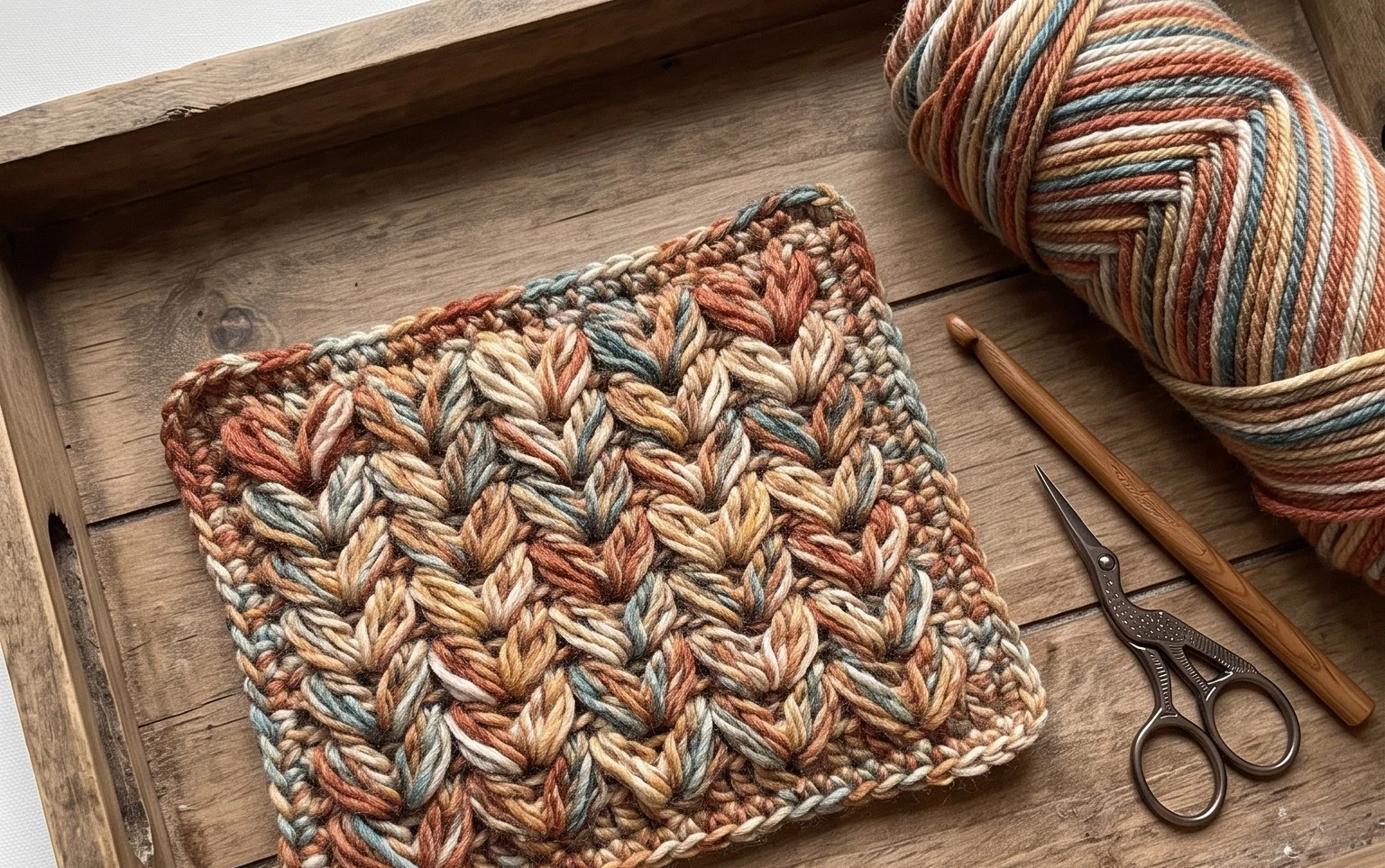 Easy Crochet Feather Stitch: Free Step-by-Step Pattern
