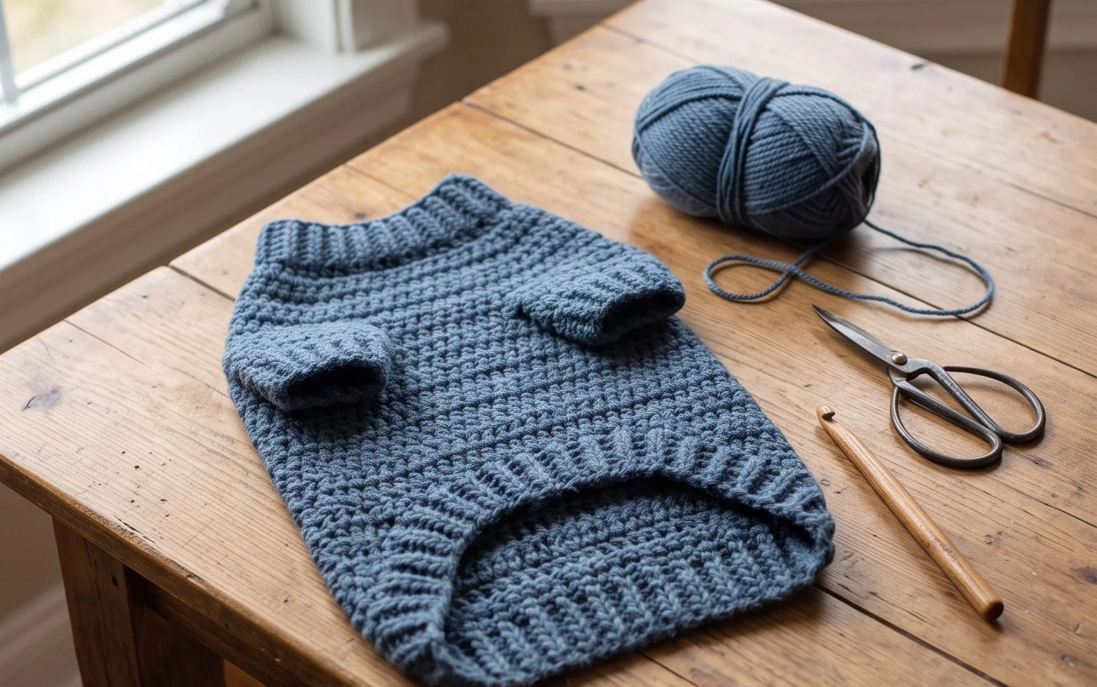 Easy Dog Sweater Free Crochet Pattern for Beginners