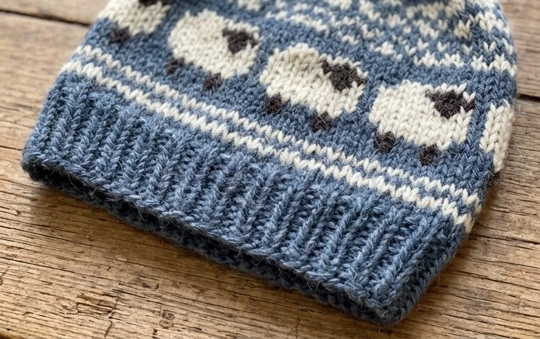 Knit Fair Isle Sheep Hat Free Knitting Pattern & Paid - Knitting Pattern